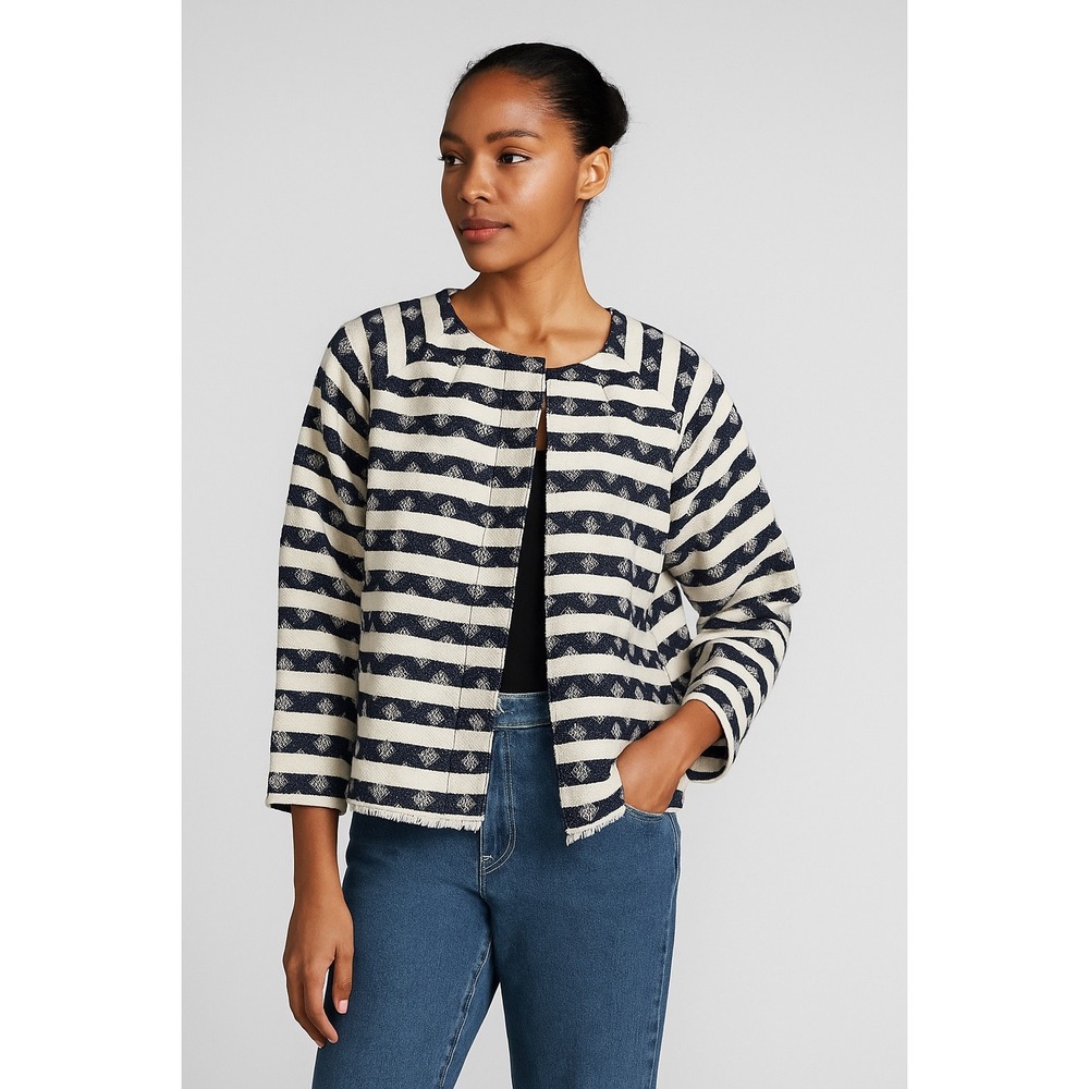 Christopher & Banks Women XL Striped Geometric‎ Jacket